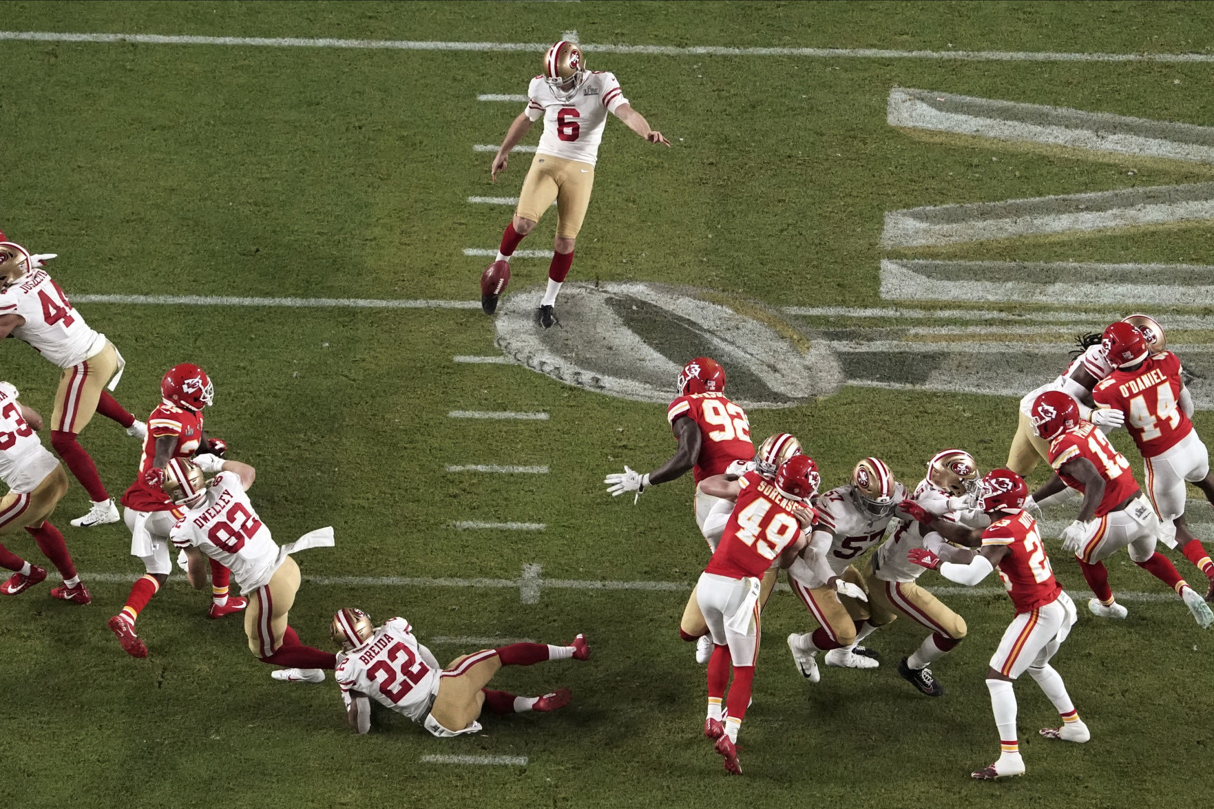49ers Chiefs Super Bowl Football